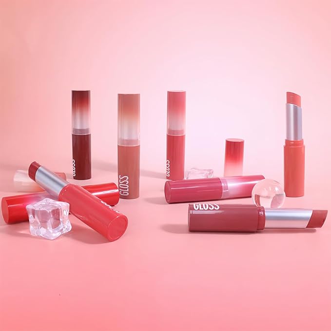 Dark Brown Honey Tinted Lip Stain Lip Balm Lip Gloss Lipstick, Sheer Hydrating Lip Stains Tint, Moisturizing Lip Color for All Skin Tones, Nourishing Lip Balm with a Hint of Natural Black Cherry