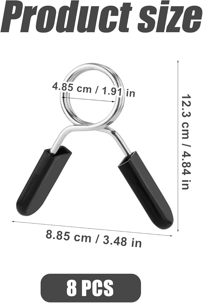 8pcs Barbell Clamps 2in tight