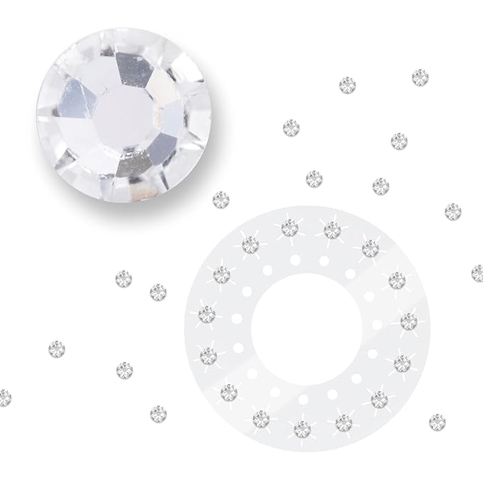 blinger® Shimmer Crystal Refill Pack – as seen on Shark Tank | 5 Discs – 75 Precision-Cut Glass Crystals | Hair-Safe Accessories | Styling Tool Not Included| Crystal 5 mm