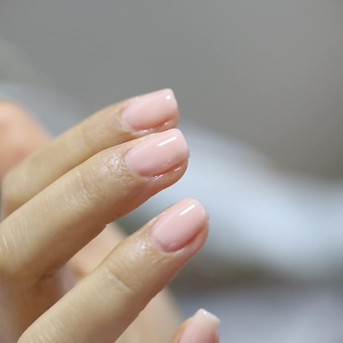 FZANEST Nude Pink Builder Gel 15ml, Natural Color Rubber Base Gel Polish for Nail Strengthener Extension Self-leveling Soak Off UV LED French Nail Base