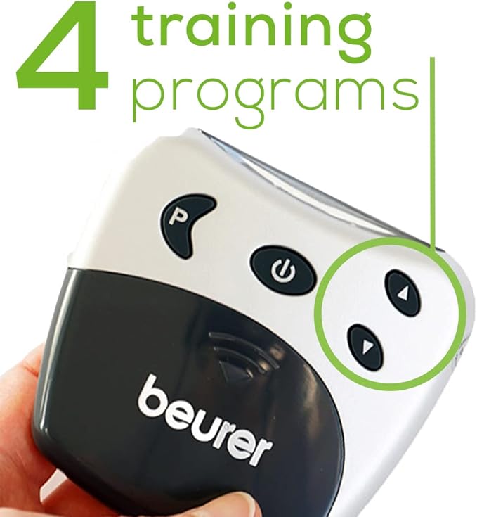 Beurer EM38 Lower Back Pain Relief Belt, TENS Unit Muscle Stimulator | 4 Electrodes | Adjustable & Breathable | Women & Men | Fits 30”-55” Waist | Lower Back Support, Lumbar Support, Back Brace Belt
