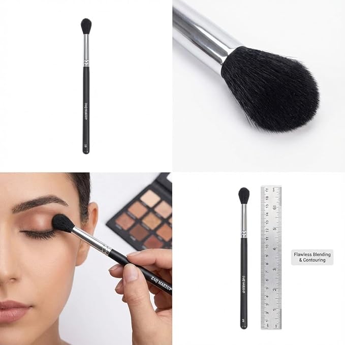 ZAQ Flawless Tapered Blending Make Up Brush, Soft Synthetic Fibers