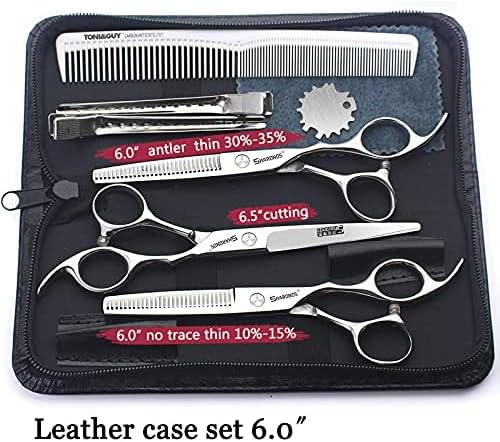 Barber hair scissors, Axemoore professional haircut Cutting Scissors/Shears set- 6", made of Japanese stainless steel, especially (6in- 3pc-B)
