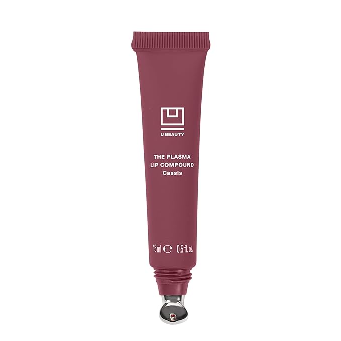 U Beauty The PLASMA Tinted Lip Compound - Anti-Aging & Anti-Wrinkle Lip Gloss, Hyaluronic Acid, Shea Butter & Peptides for Hydration & Plumping,Cassis - 15 mL