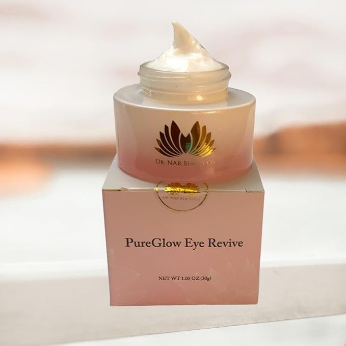 Dr. NAR Beauty Co PureGlow Eye Revive Cream, 1.05 oz, Luxury Skincare Treatment
