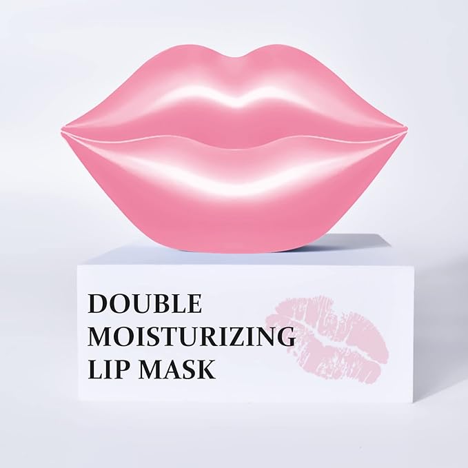 20Pcs Lip Mask,Pink Moisturizing Plumping Lip