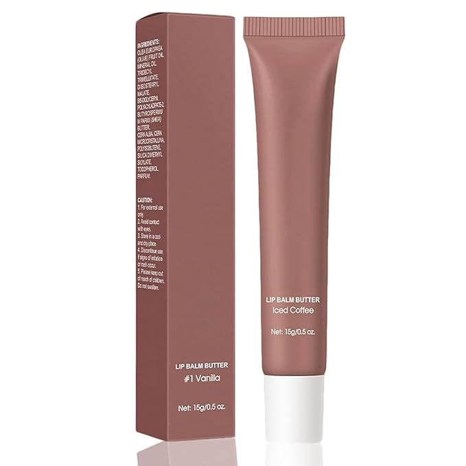 Summer Lip Butter Balm - Natural Hydrating Lip Moisturizer with Shea Butter, Soothes And Softens Dry Lips, Rich in Nutrients for Soft Smooth Lips 3 Iced Coffee