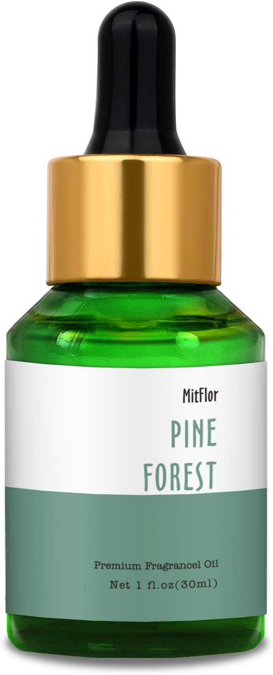 Pine Forest Fragrance Oil, MitFlor Single Scented Oil, 30ml Large Size Premium Fragrance Oil for Soap & Candle Making, Aromatherapy Essential Oil for Diffuser, Fresh Woody Scent for Home Fragrance