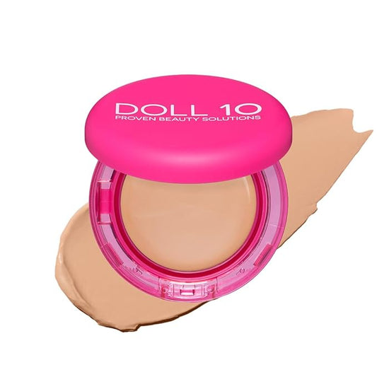 Doll 10 Peptide Bounce Balm Foundation™ – Hydrating, Age-Defying Foundation for Older Women, All Skin Types – Vegan, Clean, Natural, Medium Buildable Coverage, Blurs Fine Lines - [Fair/Light]