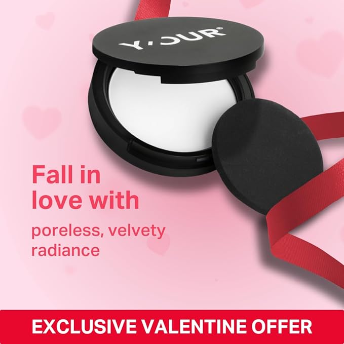 Y'OUR HD-Perfect Matte Pressed Powder | Soft Focus & No Flashback Finishing for All-Day Oil Control | Blurs Pores & Fine Lines | Talc-Free, Translucent for All Skin Tones