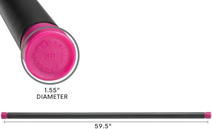 Body-Solid Rubber Padded Weighted Bar - Stretching Weight