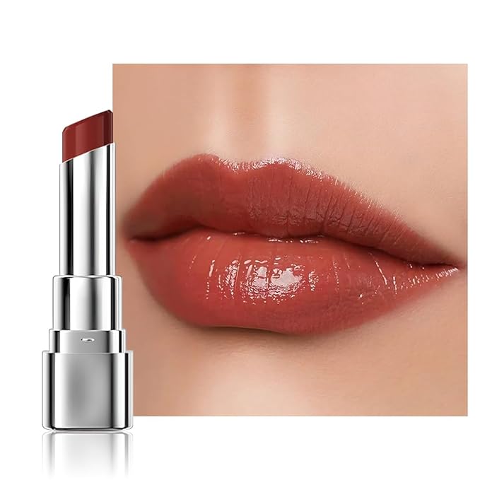 HHLTOH 1Pcs Tinted Lip Balm Moisturizing Lipstick – Warm Orange Brown Sheer Hydrating Lip Color for Dry Lips – Nourishing Lip Balm for All Women with a Subtle Natural Scent (S03 Autumn)
