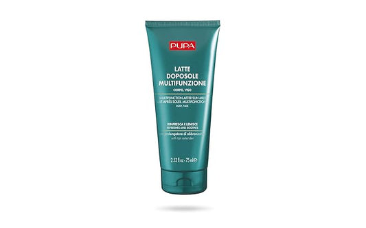 PUPA Milano Multifunction After Sun Milk Body And Face Cream - Fast-Absorbing - Quenches The Skin, Restoring The Perfect Hydro-Lipid Balance - Provides Relief And Prevents Peeling - 2.54 Oz