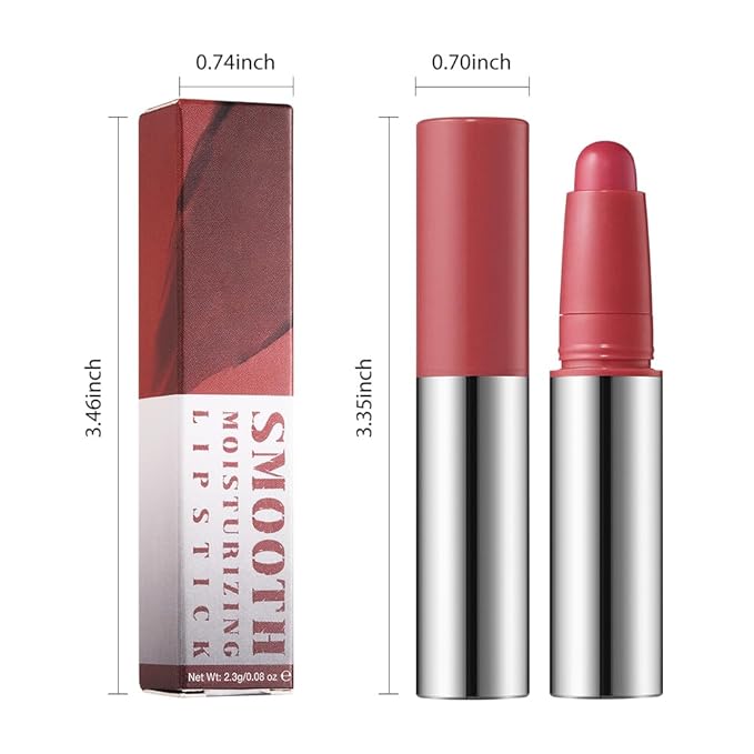 IATMOMOD Coral Red Matte Lipstick Crayon, Long Lasting Waterproof Velvet Lip Liner Pencil, High Pigment Non-Drying 24H Cruelty-free Lip Makeup