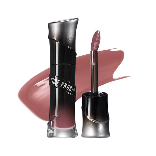 Lunara Frost 3D Lip Gloss, 004 Mauvilia - Mauve, High-Shine Glossy Finish, Juicy Pigment Lip Gloss with 3D Plumping Effect, 24H Hydration with Hyaluronic Acid, Non-Sticky Cushiony Gel
