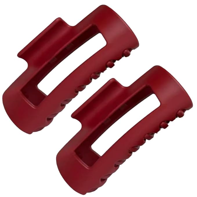 Fashion Hair Clips, Cloud Hair Pins for Women, 3.9 inch Hair Claw Clip for Thick/Fine/Thin/Curly Hairstyle, Amber 2 Pack