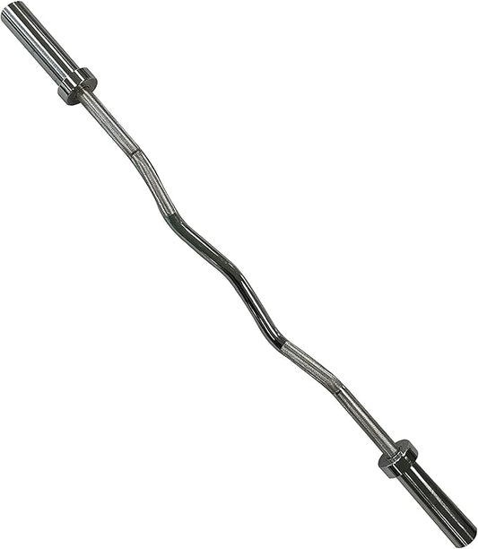 CAP Barbell 2' Olympic Solid Curl Bar 47-Inch, No (OBIS-47-3)