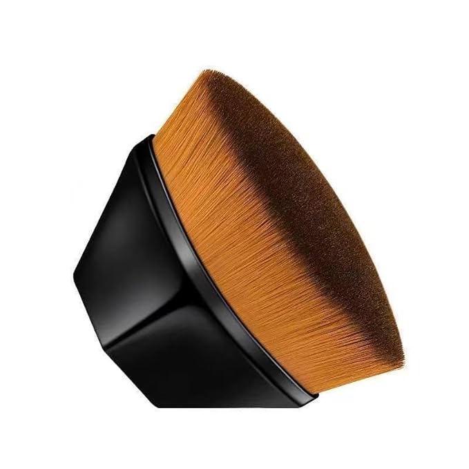 JOSALINAS Foundation Makeup Brush Fast Flawless Application Blusher Liquid Cream Powder Cosmetic Body Blending Tool, Black