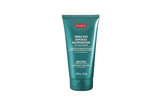 Pupa Milano Multifunction After Sun Face Cream - Refreshing and Soothing Repairing Mask - Fast-Absorbing and Quenches the Skin - Provides Relief and Prevents Peeling - 1.69 Oz