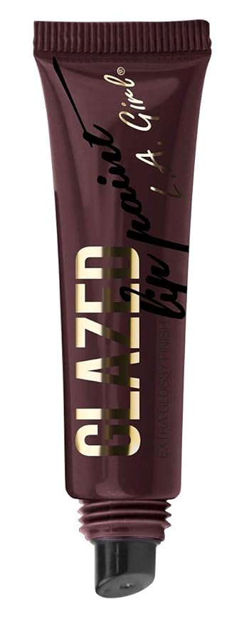 L.A. Girl Glazed Lip Paint, Tempt, 0.4 Ounce Girl