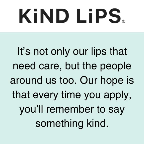 Kind Lips Unscented Organic Lip Balm Fragrance Free Unflavored Natural Moisturizing Lip Care Single Tube