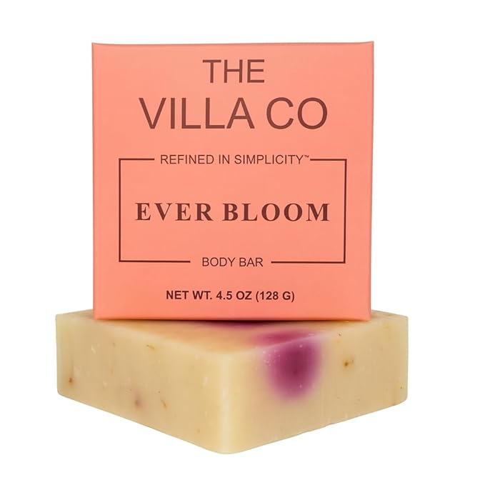 The Villa Co - Ever Bloom | Body Bar Crafted with Rose Petals & Botanicals | A Fresh & Radiant Cleanse With Natural Simplicity