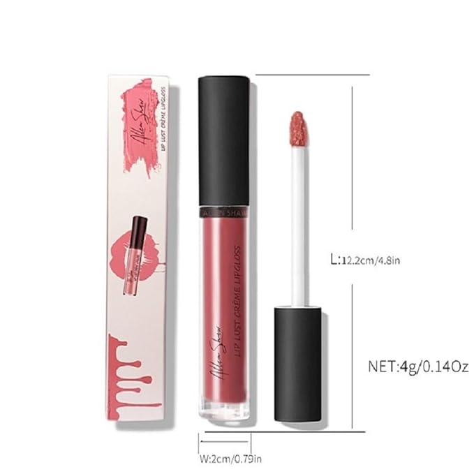 Allen shaw12 colors Shiny Non-stick Cup Lasting Lip Gloss (9, 30g)