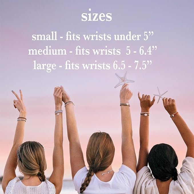 K'lani Hair Tie Bracelets for Women - Elastic Hair Bands That Double as Stylish Jewelry - Aloha - Small