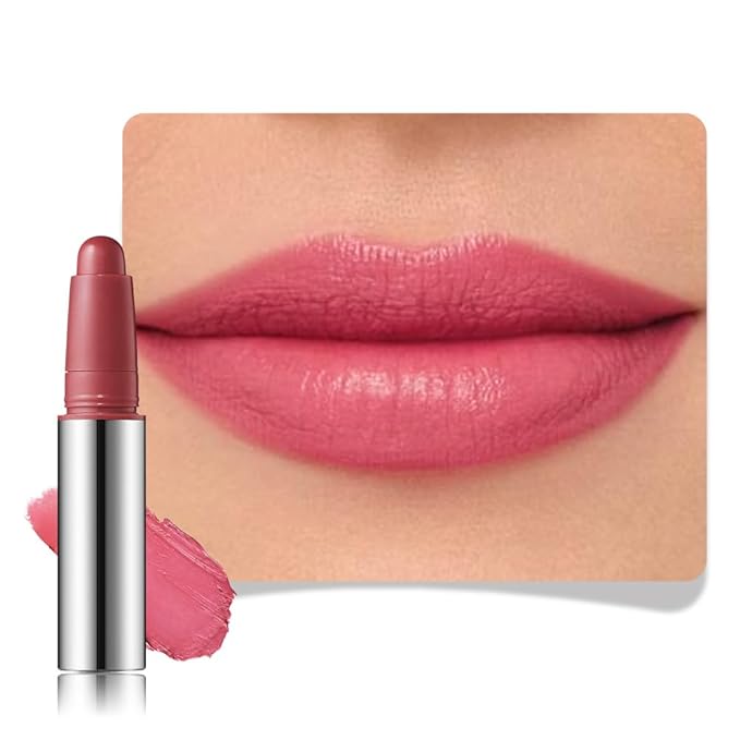 IATMOMOD Coral Orange Red Matte Lipstick Crayon, Long Lasting Waterproof Velvet Lip Liner Pencil, High Pigment Non-Drying 24H Cruelty-free Lip Makeup