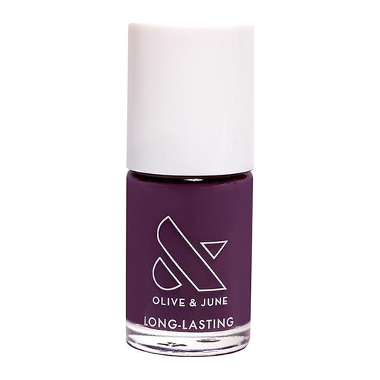 Olive & June Long Lasting Nail Polish | Plump Gel-Like Finish No Lamp Needed | Lasts up to 10 days | Salon-Quality Color at Home |15-Free, Vegan & Cruelty-Free Chip-Resistant Shine|Who Likes Raisins?