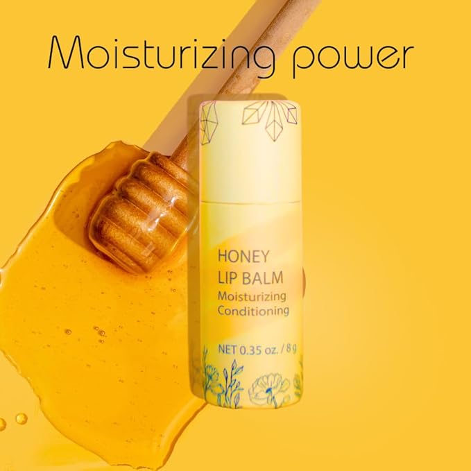 Natural Honey Lip Balm - 100%-grassfed oz)