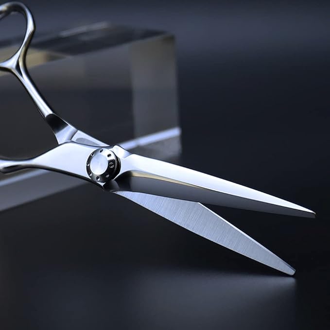 AOLANDUO 6" Double-Backed Hair Shears for Men's Thick Hair – Japanese VG10 Steel Professional Barber Scissors with Power-Cut Design, Ergonomic Handle, Smooth Bearing, Care Kit Included
