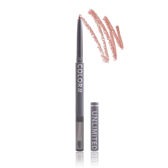 Mousse Lip Liner Pencil, Long Wear Lip Liner Velvet Matte Creamy Long Lasting Lip Liner Pencil, Dual-Ended Full Coverage Lip Liner with Lip Brush, High Pigment & Smudge-proof Lip Pencil Makeup(02#)