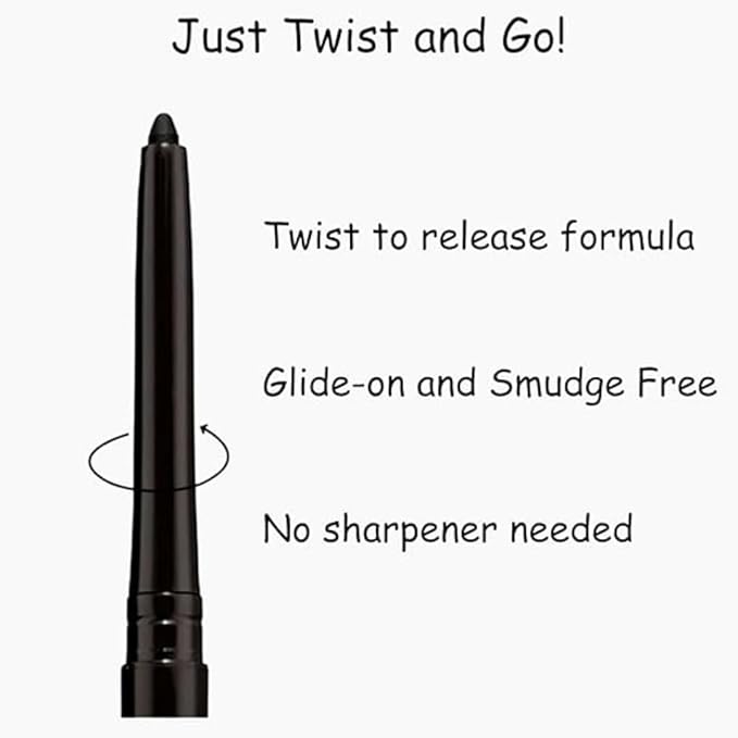 BLACKEST BLACK Eye Liner Glimmer Pencil - PACK OF 2