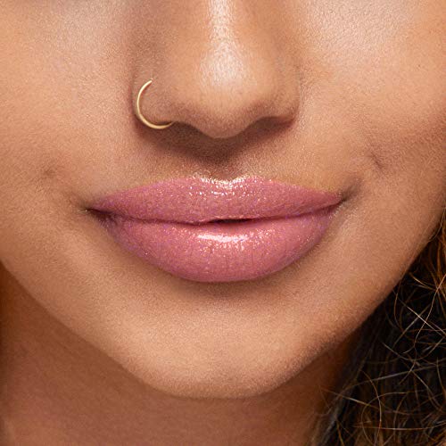 Rimmel Stay Glossy Lip Gloss - Non-Sticky and Lightweight Formula for Lip Color and Shine - 160 Stay My Rose, .18oz