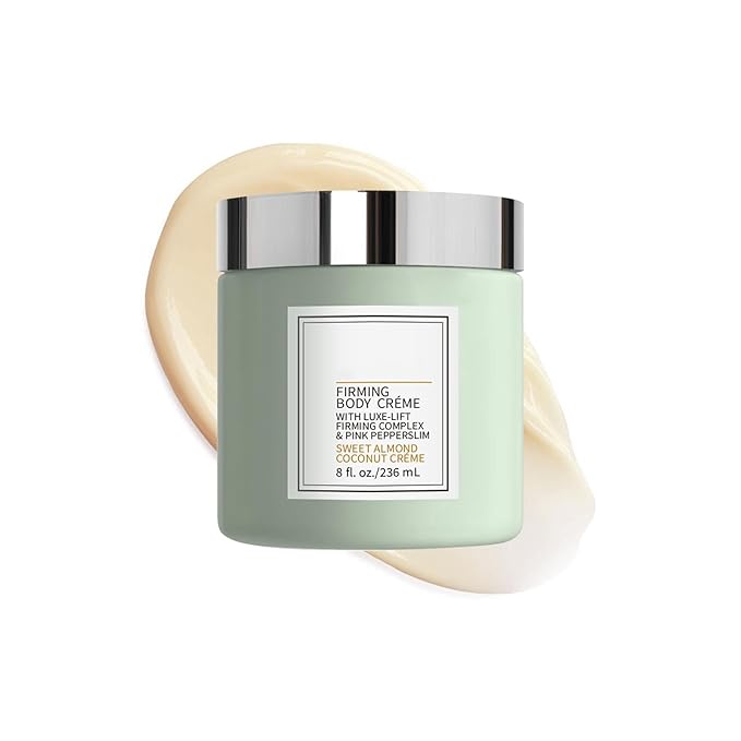 New Champagne Moisturizing Firming Body Creme for Hydrating, Skin Moisturizer Tightens, Hydrates Dry Skin on Arms, Legs, Belly & Neck - Day and Night - Green, 1 Pack (Coconut, 8 Fl Oz/236 ML)