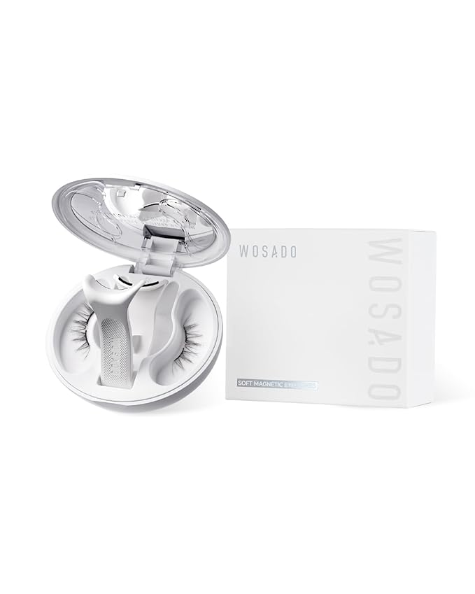 WOSADO Magnetic Eyelashes with Applicator Kit, [No.28 Destination Collection: Sedona Trail] 21.5mm Reusable Magnetic Lashes without Eyeliner, Glue-free False Lashes, Waterproof, Lightweight