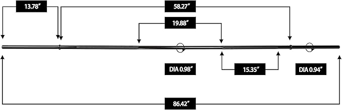 BalanceFrom Standard Barbell Weightlifting Barbell