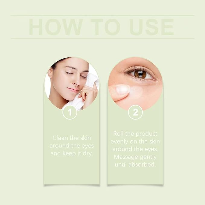 Vegan Collagen Eye Serum - Triple Hyaluronic Acid & Peptide Collagen Serum Improve Skin Elasticity, Reduce Fine Lines & Dark Circles-Skin Care Eye Cream - 0.5fl. oz/15ML