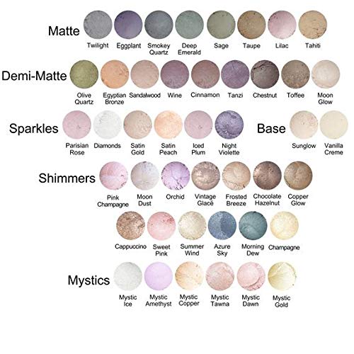 Lauren Brooke Cosmetiques Natural Powder Eye Color, Organic Eyeshadow Makeup (Champagne (Shimmer))