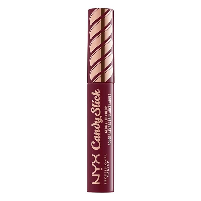 NYX PROFESSIONAL MAKEUP Candy Slick Glowy Lip Color Gloss - Cherry Cola (Burgundy)