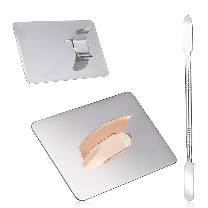 Beauty Spatula, Stainless Steel Makeup Spatula Korean Set