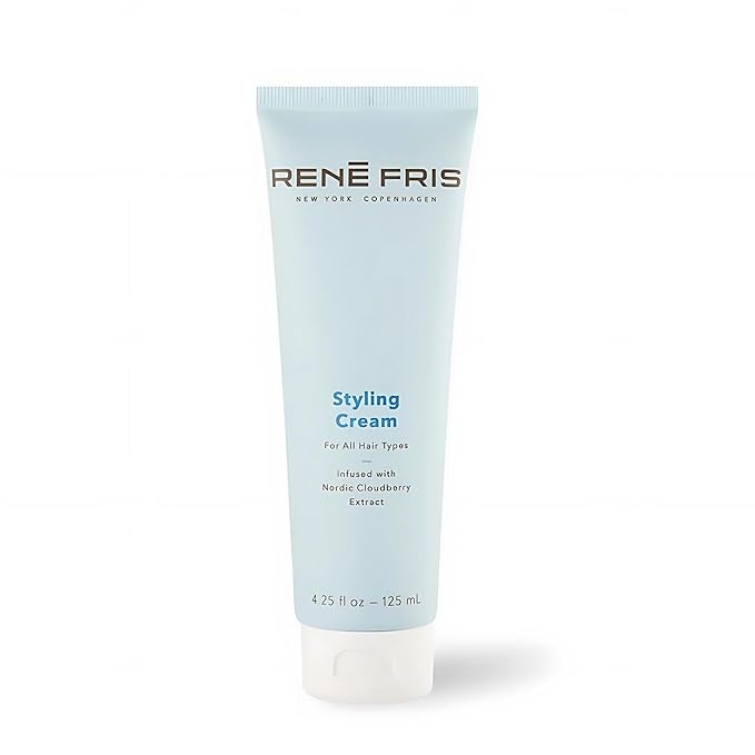 RENEFRIS Hair Styling Cream - Natural Anti-Frizz Smoothing Cream for Men, Women & Kids - Lightweight, Nourishing, Hold & Shine - Infused with Cloudberry, Panthenol & Rhodiola - 4.25 fl oz