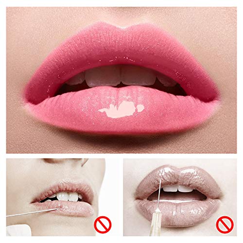 GL-Turelifes Lip Plumper Lip Gloss, Lip Maximizer Balm Plumper Lip Extreme Volume, Heathly Enhancer Hydrated Lips, Moisturize, Eliminate Dryness Wrinkles Enhances Plump Gloss