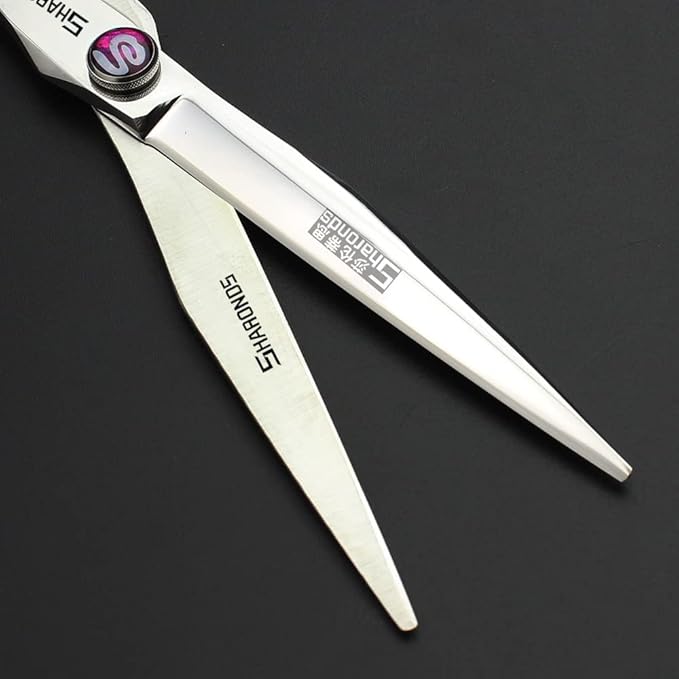 7" 7.5" 8"9" Professional Hairdressing Scissors Barber Salon Hair Cutting Dragon Shears (Large). (7 inch 2pc-C)