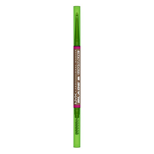 NYX PROFESSIONAL MAKEUP Blade & Shade Brow Pencil, Nano Mechanical Eyebrow Pencil, Up to 16HR Make Up Wear - Taupe