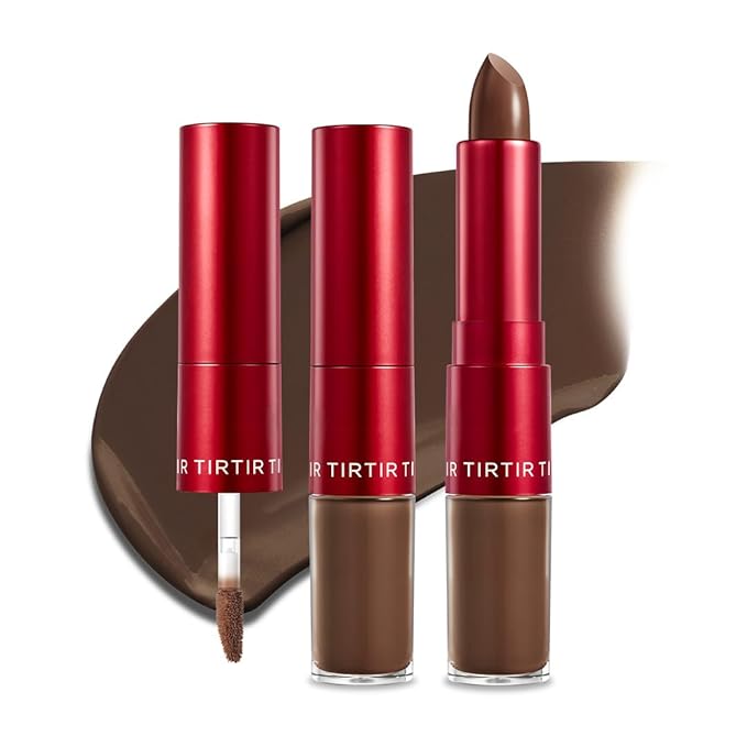 TIRTIR Glide&Hide Blurring Concealer - Creamy texture, Conceals dark circles and wrinkles, Dual formula (liquid tip & balm stick), Long-lasting wear, Korean Makeup, #9.5N, 0.28 Oz