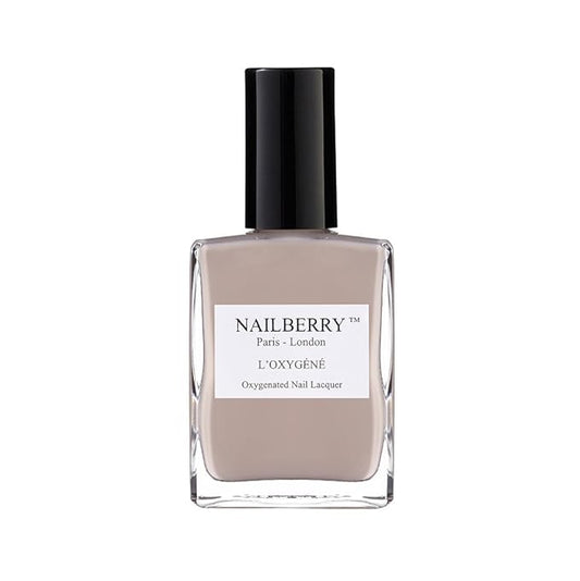 Nailberry L'Oxygéné Oxygenated Nail Lacquer | Simplicity | Creamy Beige Opaque Nail Polish | UV Protected Long-Wear Nail Polish | 12-Free | Vegan | Certified Halal | Cruelty & Gluten Free | 15 ml