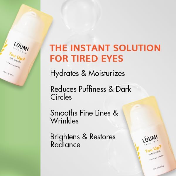 LOUMI Skincare The Glow Pack - Say Aloe! All Day Cream, You Up? Eye Cream, Rose Glow Illuminating Oil, & Revive Retinol Drops - Hydrating, Brightening, Moisturizing Daily Skincare Set for Radiant Skin