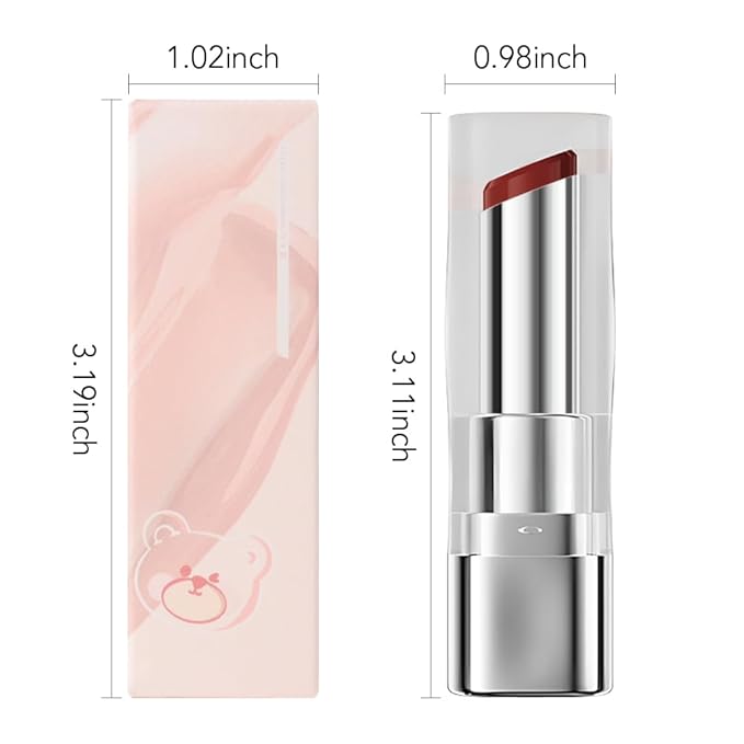 HHLTOH 1Pcs Tinted Lip Balm Moisturizing Lipstick – Warm Orange Brown Sheer Hydrating Lip Color for Dry Lips – Nourishing Lip Balm for All Women with a Subtle Natural Scent (S03 Autumn)